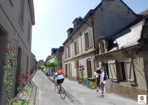 Redonner l'espace aux piétons et ensauvager les pieds de murs