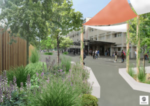 Désimperméabiliser et végétaliser pour le confort des collégiens