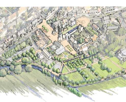 Masterplan de recomposition de l’espace urbain à la mesure du patrimoine de l’abbaye