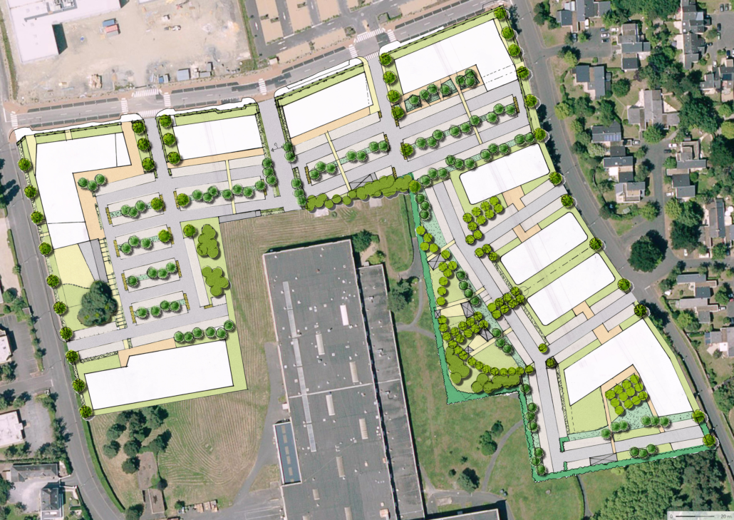Plan de masse du Carré d’Orgemont