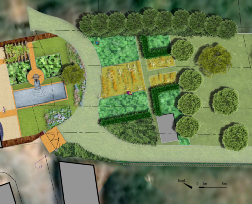 Plan d’aménagement du jardin