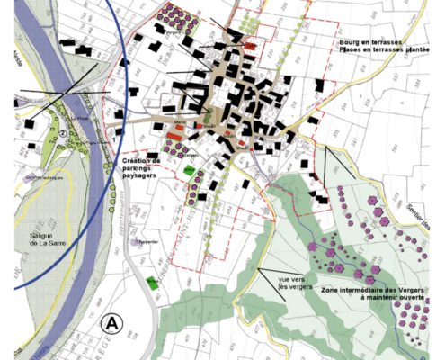 Masterplan paysager d’un bourg de la vallée
