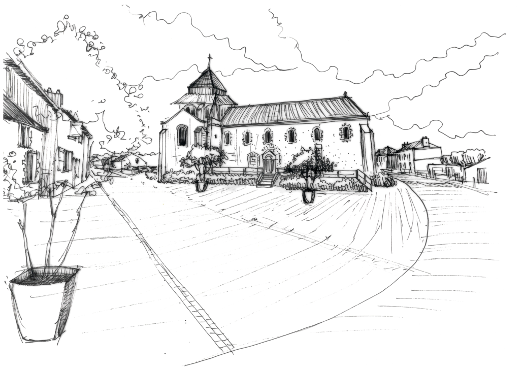 Une nouvelle place piétonne remettant en scène l’église