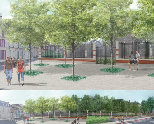 Une nouvelle façade végétale soulignée de grilles monumentales pour le parc Victor Hugo