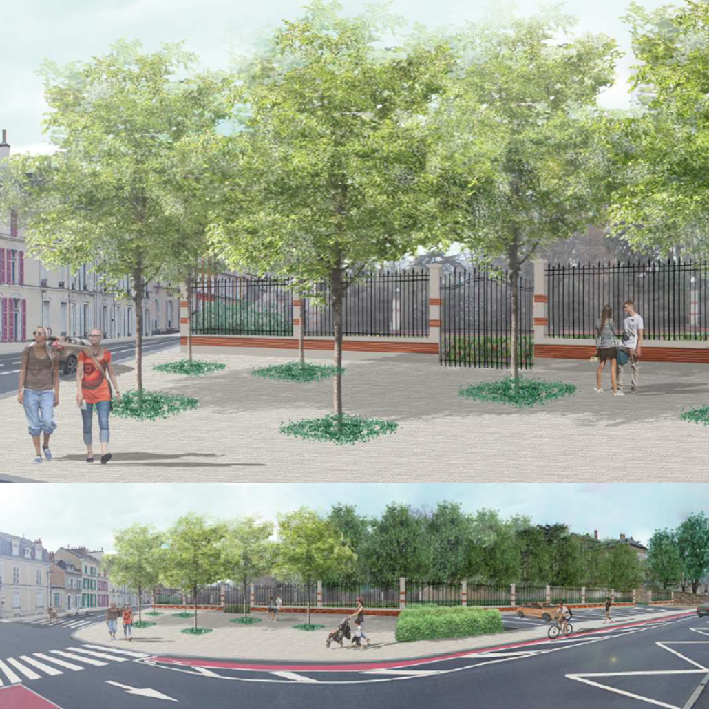 Une nouvelle façade végétale soulignée de grilles monumentales pour le parc Victor Hugo