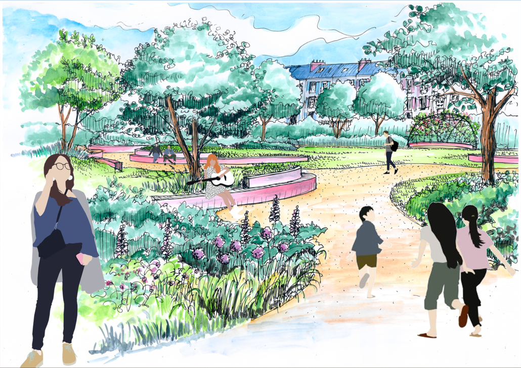 Ambiance intérieur du parc: un nouvel espace de détente pour les habitants