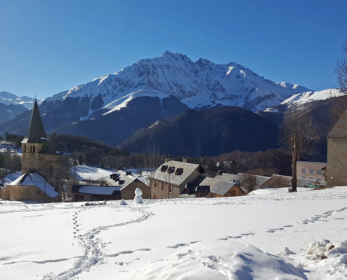 Lançon et l’Arbizon en hiver