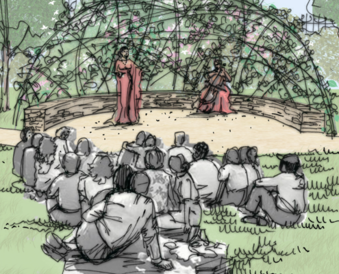 Un kiosque végétal : quand la musique a des fragrances florales