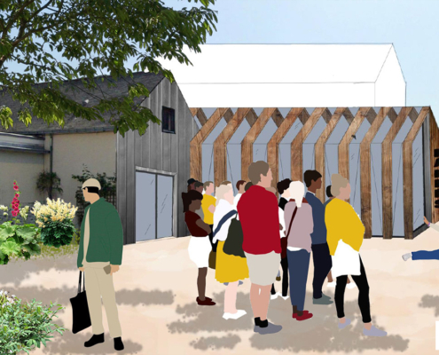 Des halles pour la place du marché