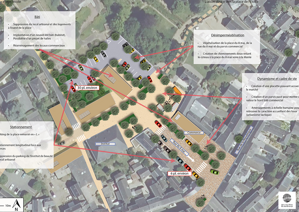 Plan guide Place du 8 Mai