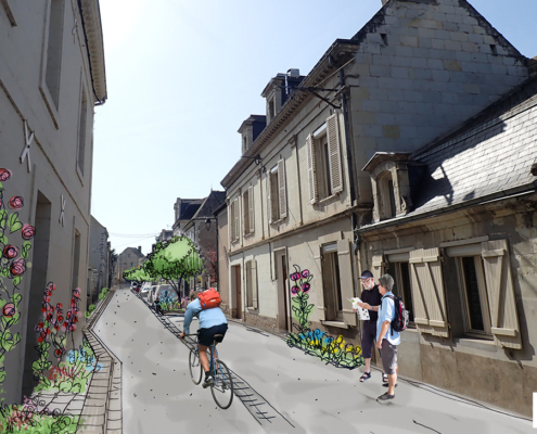 Place Jeanne de Laval aux Rosiers/Loire