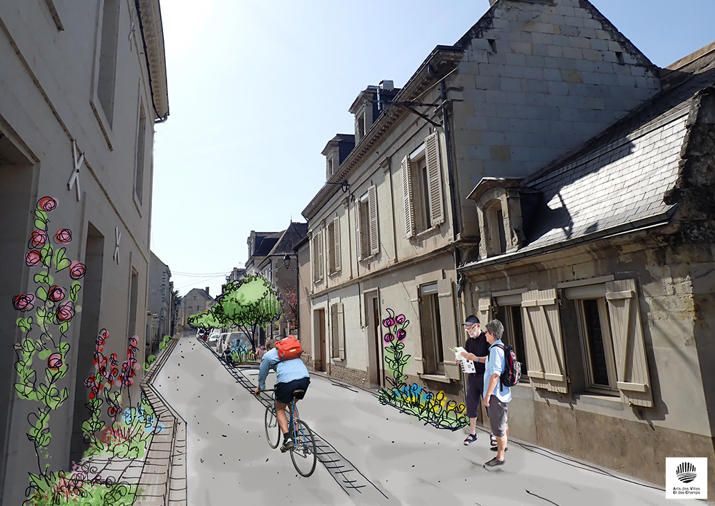 Place Jeanne de Laval aux Rosiers/Loire