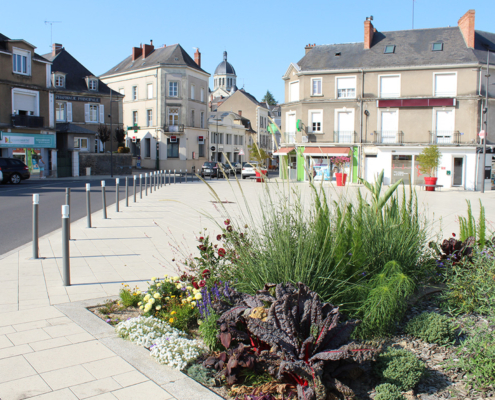 Vue sur la place de la République