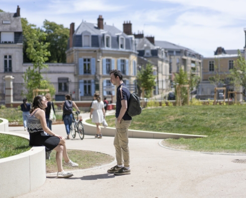 Parc de Chanzy avec public