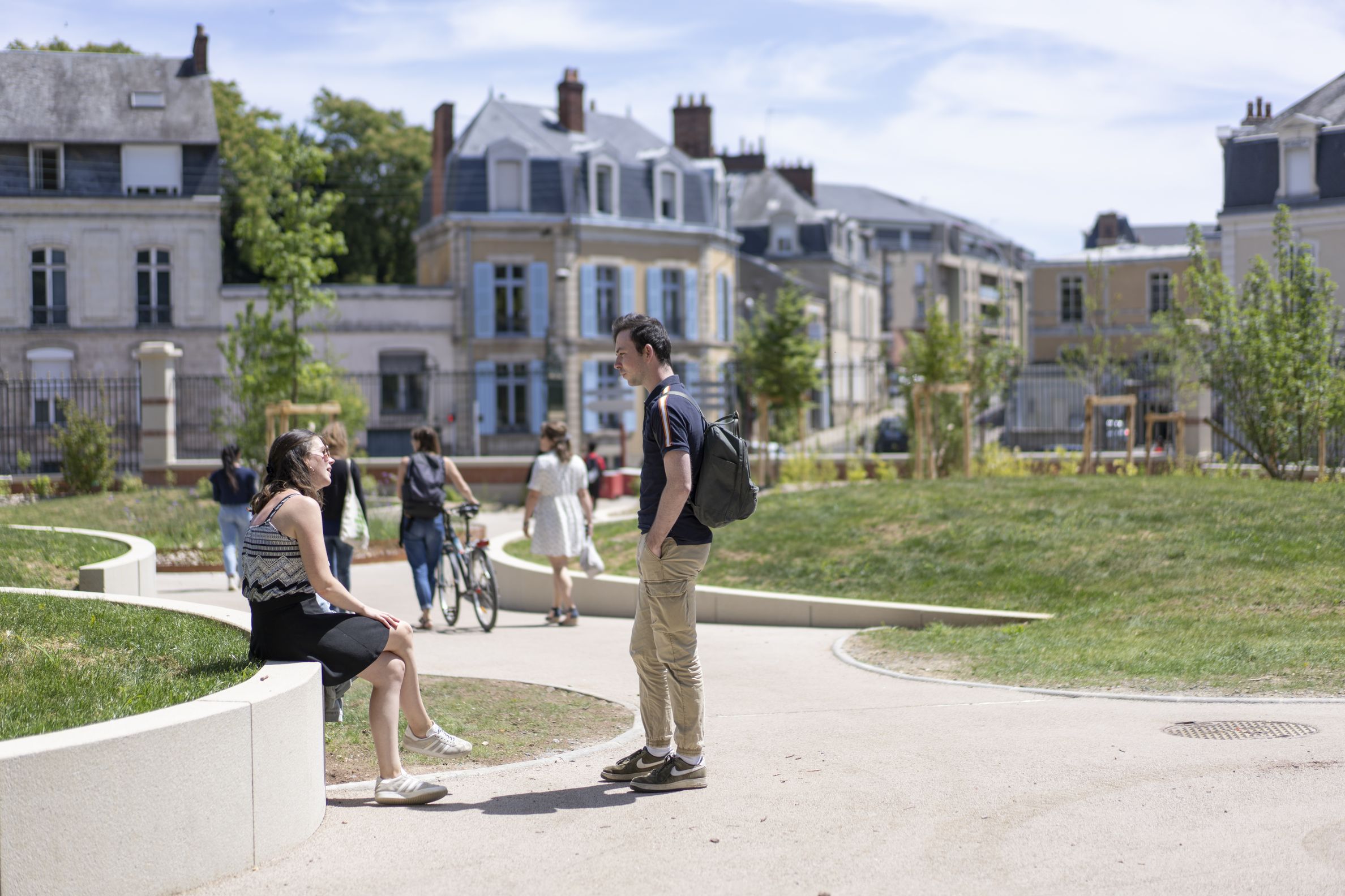 Parc de Chanzy avec public