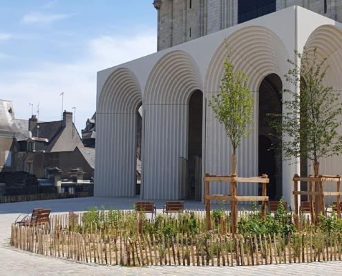Vue sur l'arche de la Cathédrale