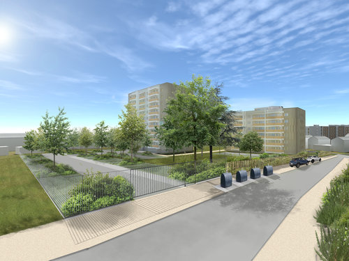 Vue en 3D du projet