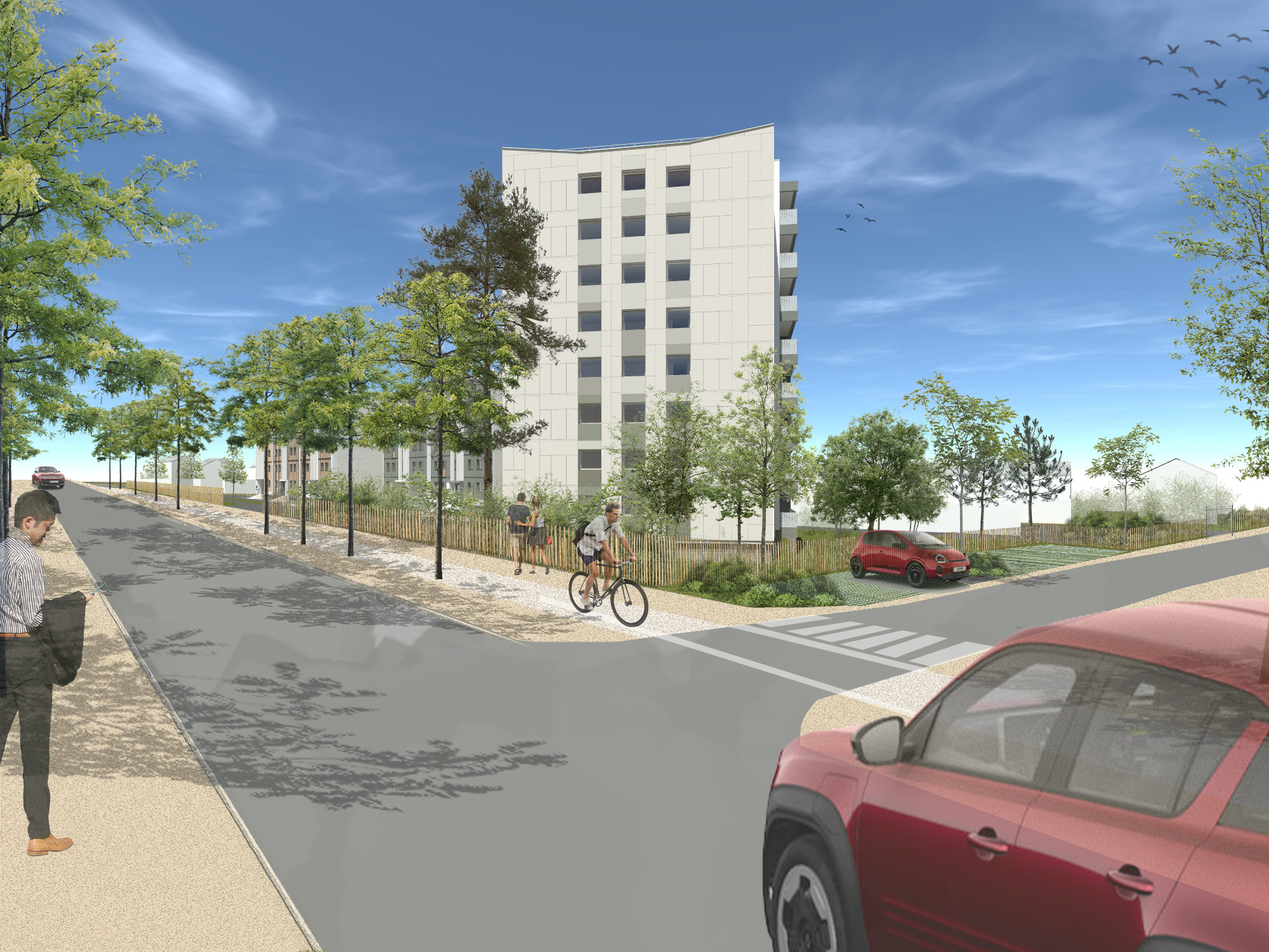 Vue en 3D du projet