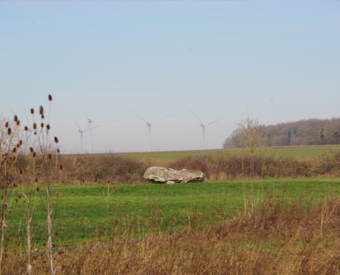 Photomontage du projet éolien