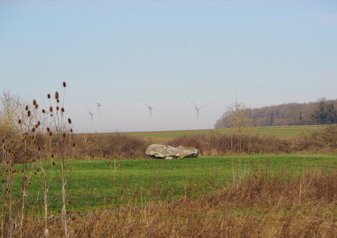 Photomontage du projet éolien
