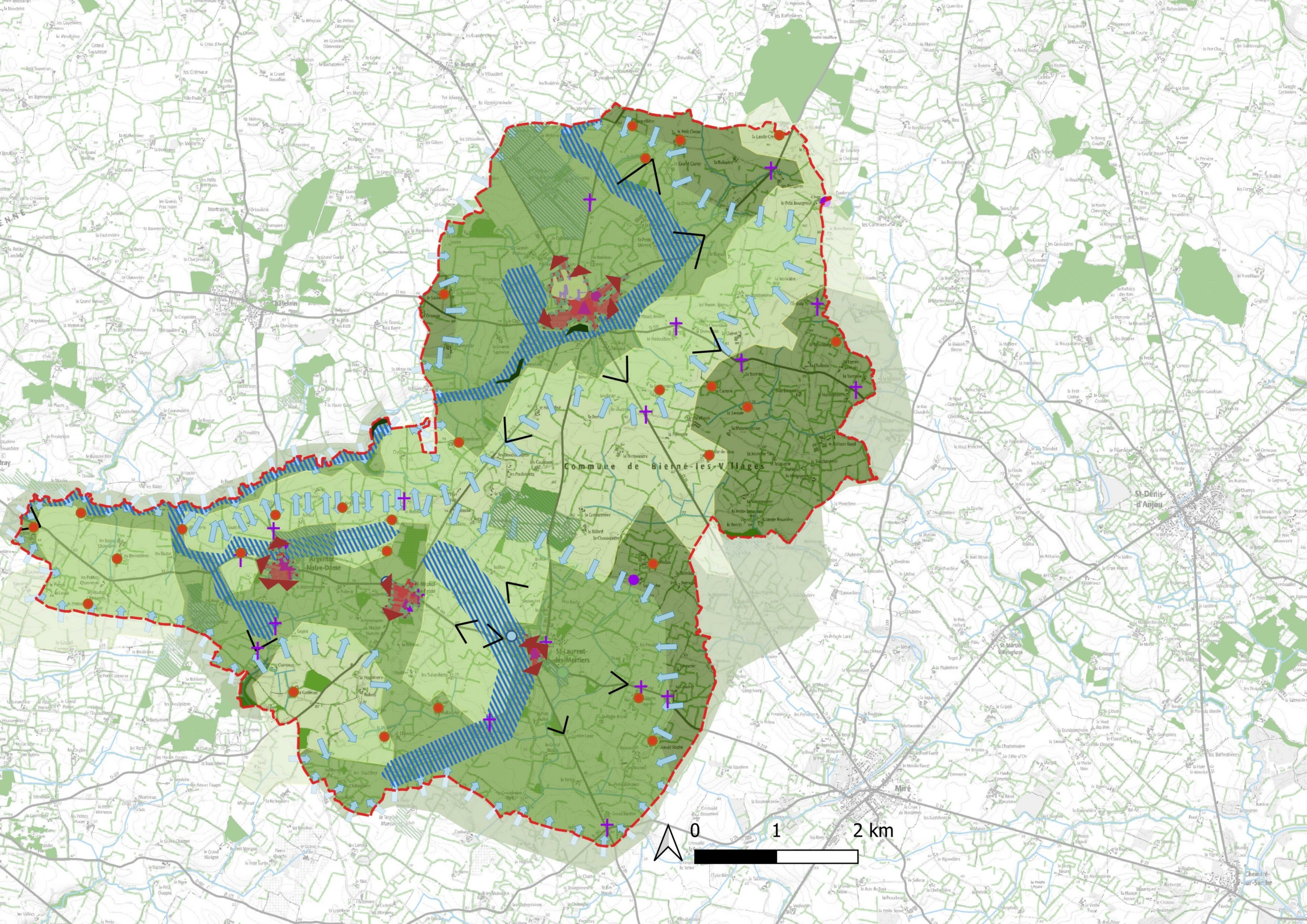 Carte des enjeux