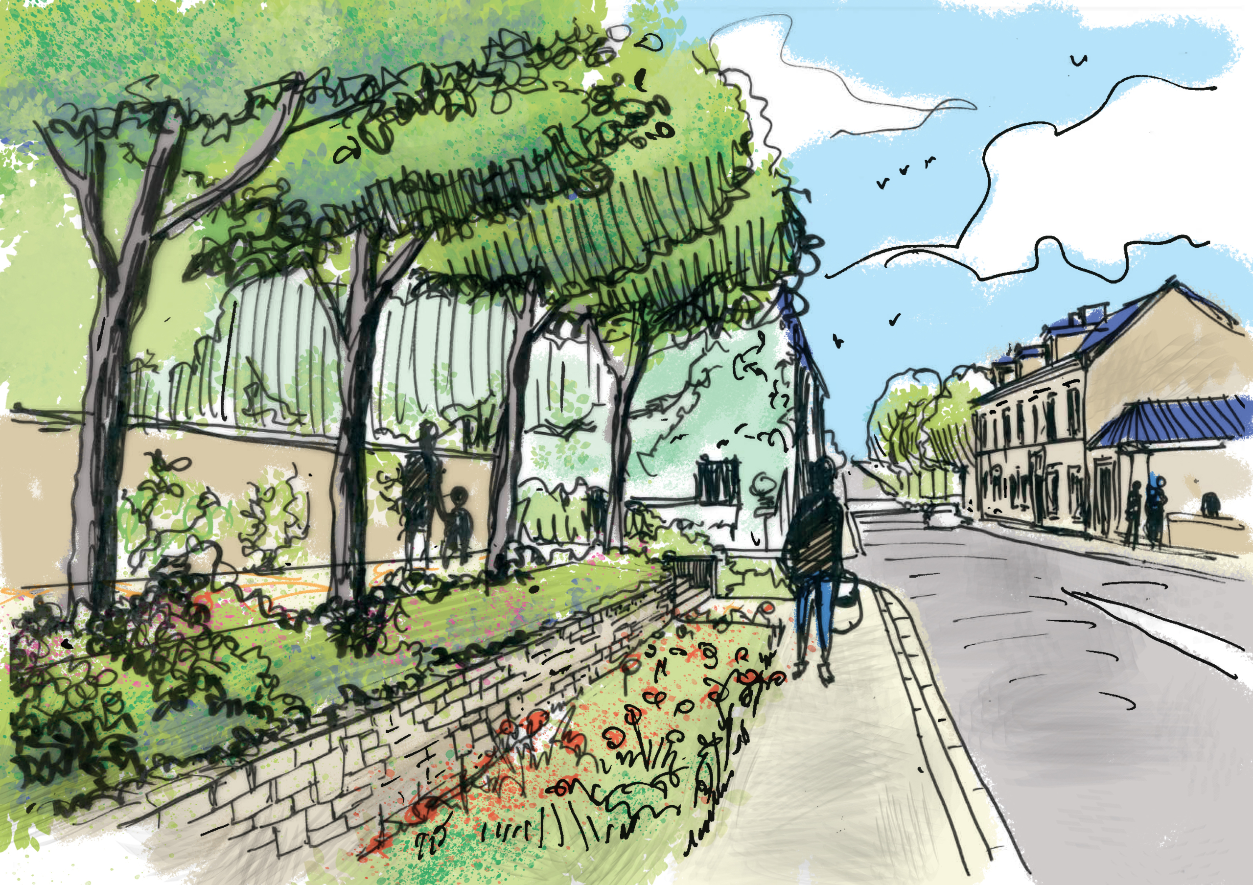 Croquis d'ambiance