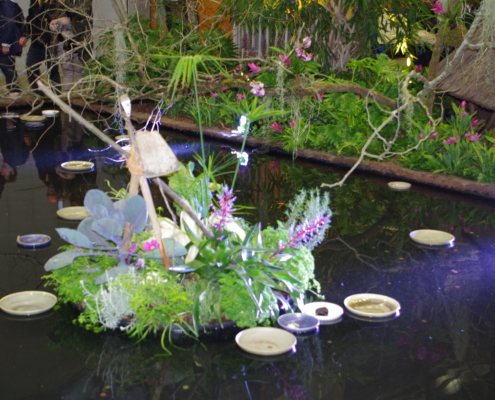Modules plantés flottantss