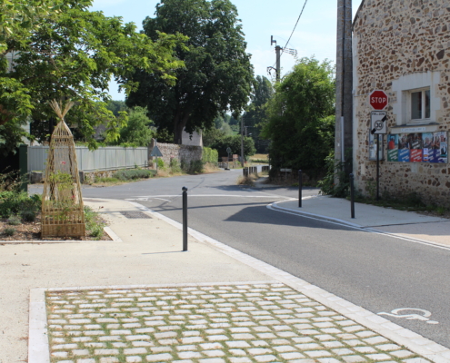 Parking enherbé