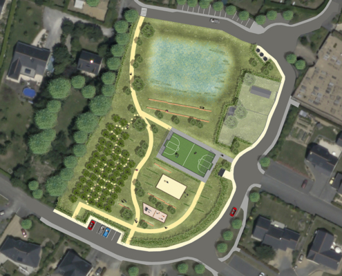 Plan masse du parc