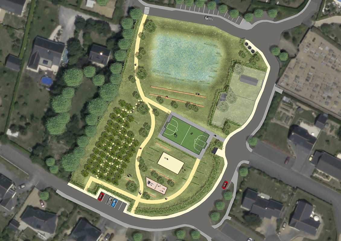Plan masse du parc