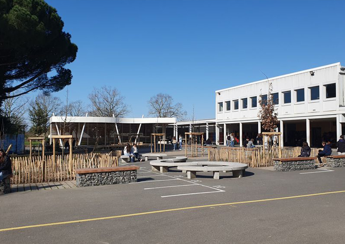 Vue sur le collège