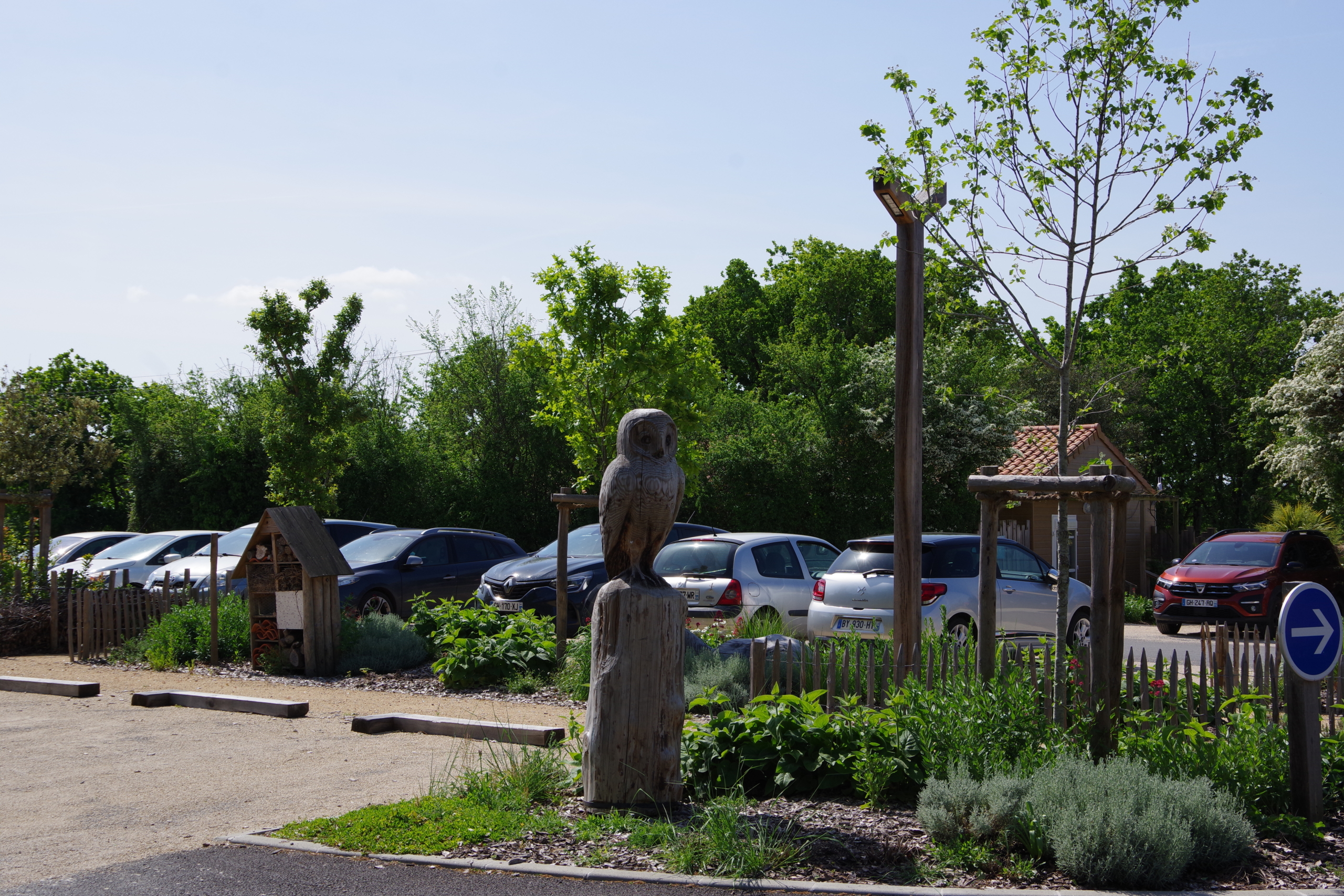 Vue sur un des totems du site