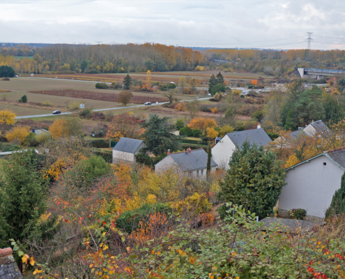 Vue de Vouvray depuis le côteau
